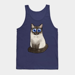 Cute holy burma cat Tank Top